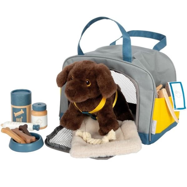 Småfotskompani - Hund med väska och skötselkit - LEGLER