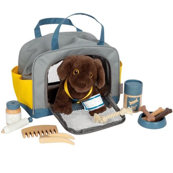 Småfotskompani - Hund med väska och skötselkit - LEGLER