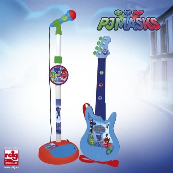 PJMASKS Gitarr med mikrofon - 4 strängar