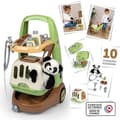 Miniatyrbild 3 av 6: Smoby - Zoo Veterinarian Trolley - Panda Plysch - Många tillbehör ingår - 2 i 1 produkt: Transportbur - Tillverkning