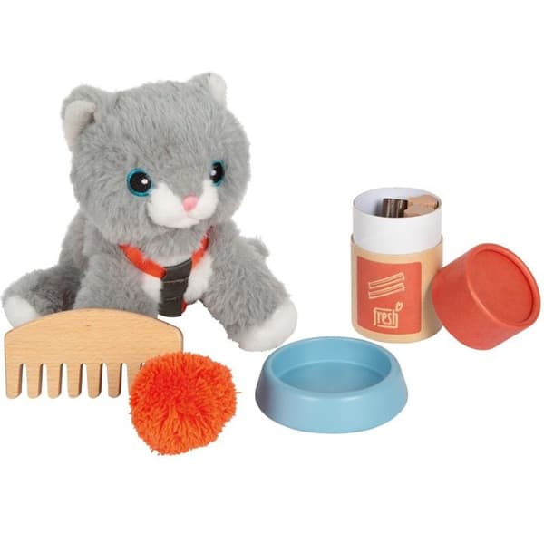 Liten fotsällskap - Katt med väska och skötselkit - LEGLER
