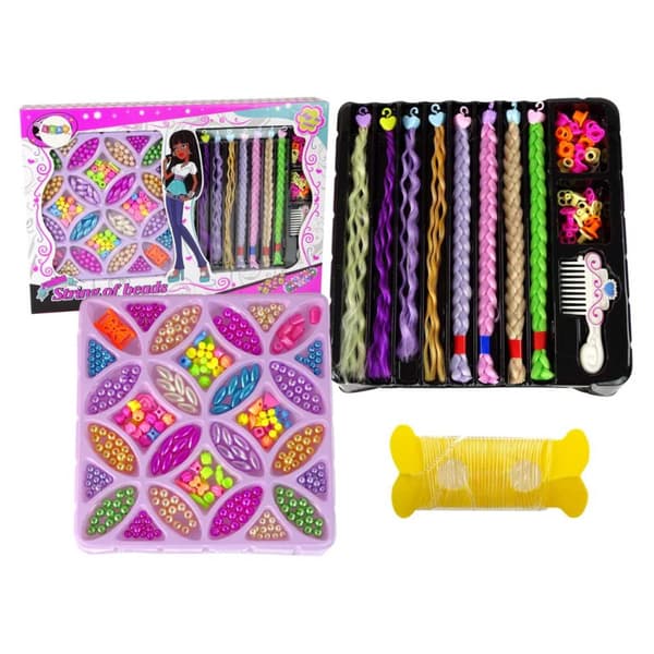 Fletter med perler for barn | DIY smykkesett for hår