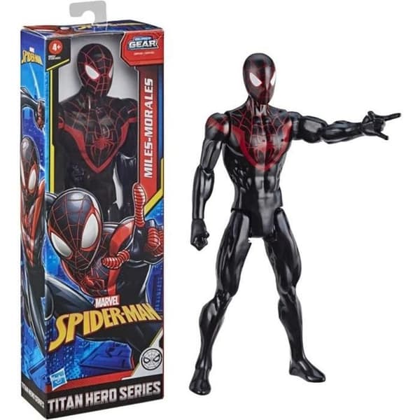 Figurine - MARVEL - Spider-Man Titan Series - Miles Morales - 30 cm - Flerfärgad