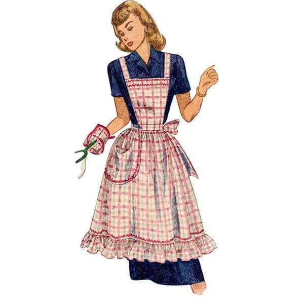 Modespel - sömnad - Enkel styling - SS9496OS - Odefinierat OS-förkläde (En storlek)
