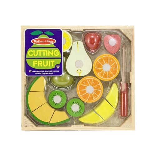 Melissa & Doug - Cutting Fruit Set - Wooden Play Food