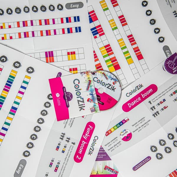 Bok + CD - Lär dig spela ett instrument - Colorzik - Rock och dans