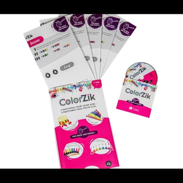 Bok + CD - Lär dig spela ett instrument - Colorzik - Rock och dans