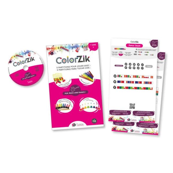 Bok + CD - Lär dig spela ett instrument - Colorzik - Rock och dans