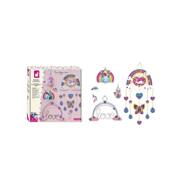 Janod - Creative Kit - Multi-Activities 6 dekorationer att skapa - Les Ateliers Déco - Barns kreativa fritid - Från 7 år