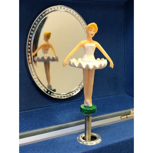 Helt enkelt för barn Smycken Musikdosa Ballerina Vit Klänning Blå/Vit