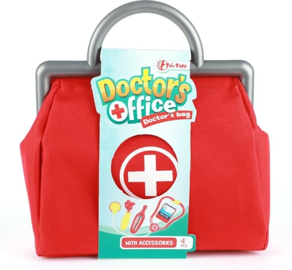 Toi-Toys Doctor's Set i väska med spruta och termometer