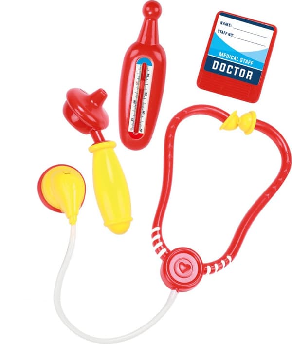 Toi-Toys Doctor's Set i väska med spruta och termometer