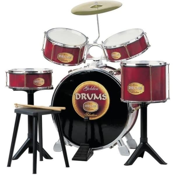 REIG Drums - Bass trumma - Trummor 2 ljud och cymbal - Professionella gallerier