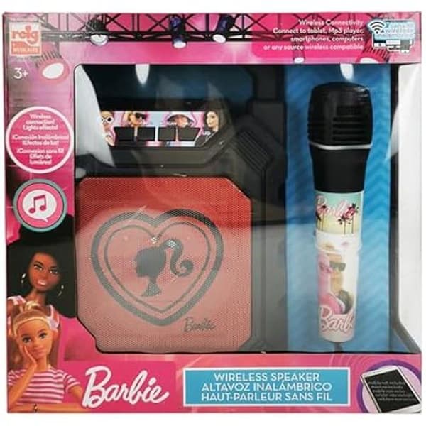 Bluetooth-högtalare - CLAUDIO REIG - Barbie - Rosa - Med mikrofon - För barn från 3 år