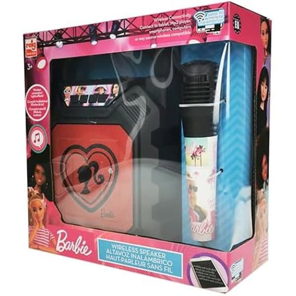 Bluetooth-högtalare - CLAUDIO REIG - Barbie - Rosa - Med mikrofon - För barn från 3 år