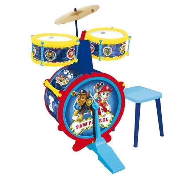 Batteri - PAT PATROUILLE - Stor trumma, två trummor, cymbal - För barn från 3 år och uppåt