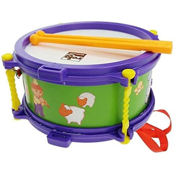 Trumma - REIG - 17 cm - Lila färg - För barn från 3 år - Inomhus