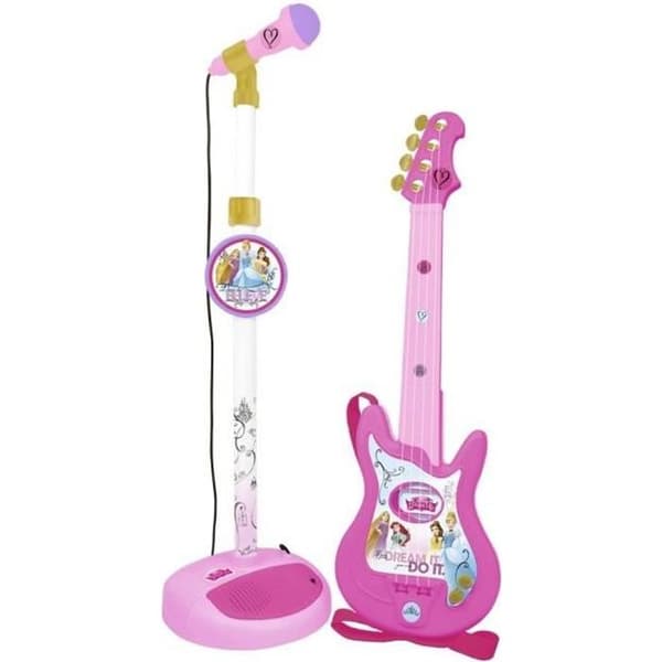 DISNEY PRINCESS Mikrofon- och gitarrset
