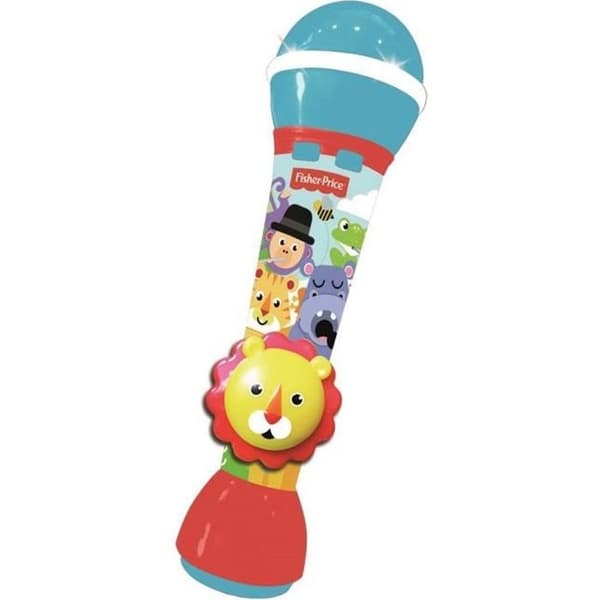 FISHER PRICE Mikrofon - Lion Handhållen mikrofon - Inbyggd högtalare, inbyggda melodier och ljudeffekter