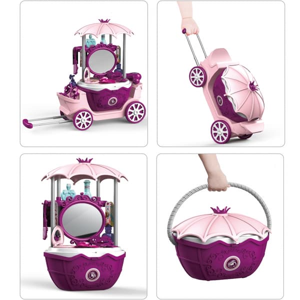 WOOPIE Skönhetssalong Skönhet Sminkbord på Hjul Trolley Wlizka 31 acc. 4 i 1
