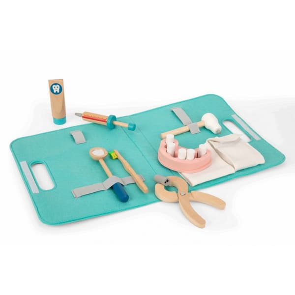 TOOKY TOY Lilla Tandläkarset Doktorsväska 19 st. FSC