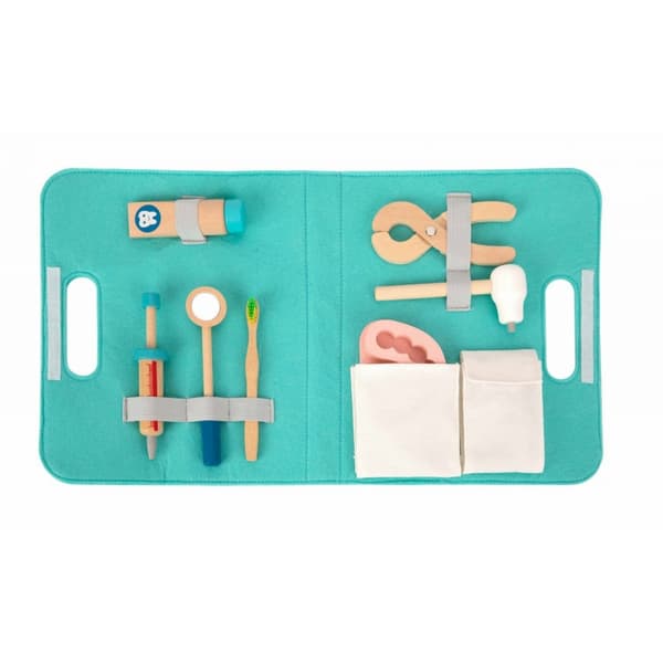 TOOKY TOY Lilla Tandläkarset Doktorsväska 19 st. FSC