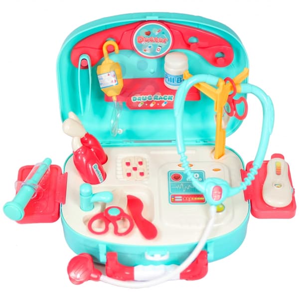 WOOPIE Little Doctor Set Läkare i Resväska + 19 Tillbehör