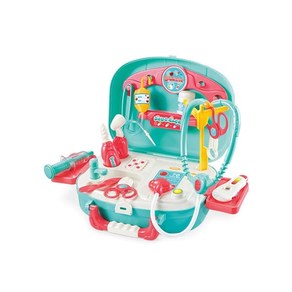 WOOPIE Little Doctor Set Läkare i Resväska + 19 Tillbehör