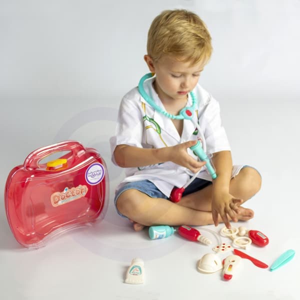 WOOPIE Little Doctors Hospital Set Læger i kuffert + tilbehør