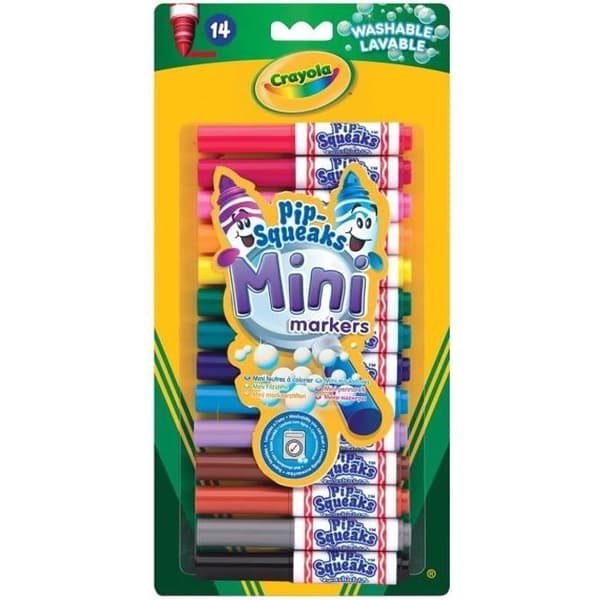 Crayola - 14 Mini tvättbara färgpennor - Pojke och flicka - Från 3 år