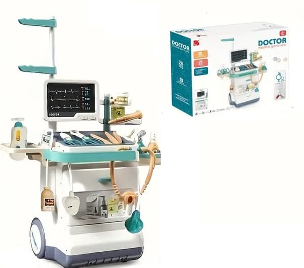 Doctor's Kit för barn Barnvagn Doctor's Station Lekande Doctor Stetoskop