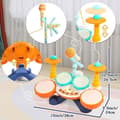 Miniatyrbild 5 av 6: Musikinstrument för Bebisar, Leksak Trumma för Bebisar, Barntrumma Leksak - 3 lägen - Lämplig för pojkar och flickor från 1 år +