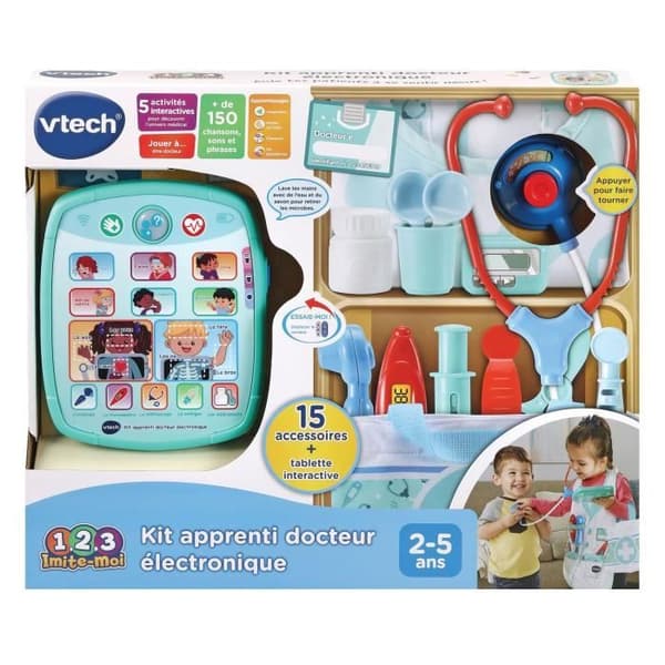 VTECH - 1,2,3 Imitate Me - Electronic Doctor Apprentice Kit - Barn låtsas leksak