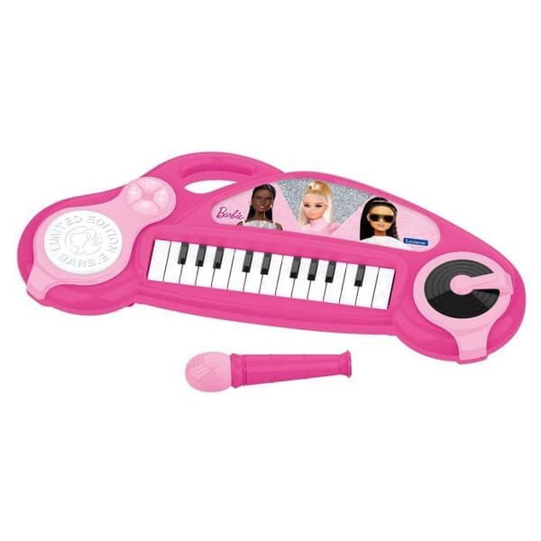 Barbie elektroniskt piano för barn med ljuseffekter och mikrofon - 24 tangenter