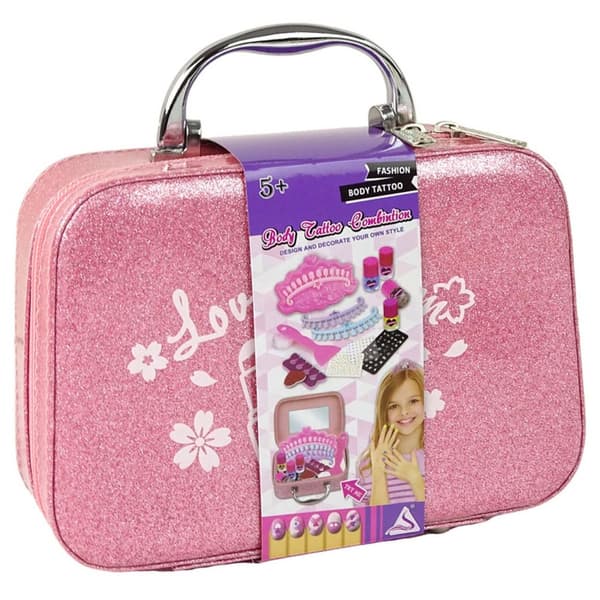 Meikki- ja kynsilakkasetti lapsille Pinkki