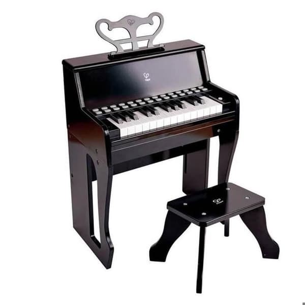 Piano upprep med interaktiv inlärning svart