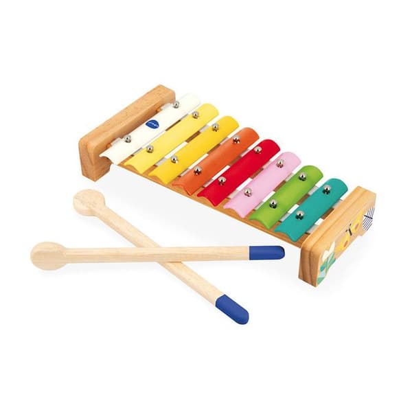 Gioia Musical Set - 4 barnmusikinstrument - Imitationer och musikaliska upplysningsleksaker - FSC träspel - från 18 månader