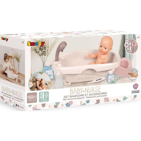 Babybadkar med tillbehör 9 artiklar