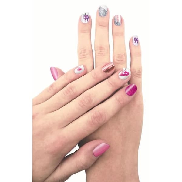 Nail Art Box - GLITZA - Hypoallergena mönster och glitter för att anpassa dina naglar