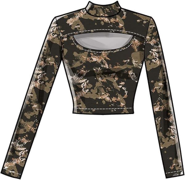 Modespel - sömnad - Mc call's styling - M8003A5 - McCalls sömnadsmönster- Toppsömnadsmönster för damer Vit