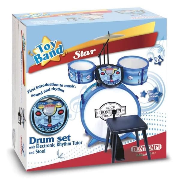 Bontempi 4-delat set med elektronisk pall och elektroniska partnerstickor, 52 5602