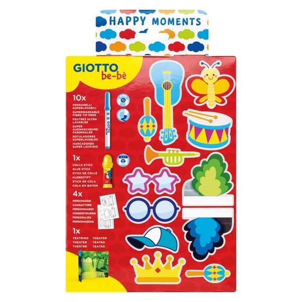 Skapande sminkspel Giotto be-bè - F478500 - Glada Stunder - Kreativ uppsättning Mina Fingerdockor
