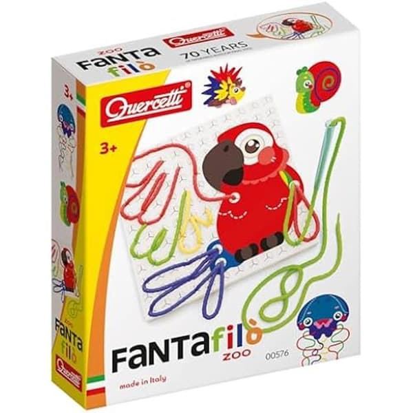 Utbildningsspel - QUERCETTI - Fantafilò - Mångfärgad - 8 färgade trådar - Från 4 år