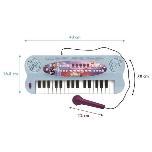 THE FROZEN QUEEN - Musikalisk elektronisk klaviatur med mikrofon (32 tangenter) - LEXIBOOK