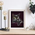 Miniatyrbild 4 av 4: Konstverk - Diamond Dotz - Svart katt - 13 facetter - För barn från 8 år