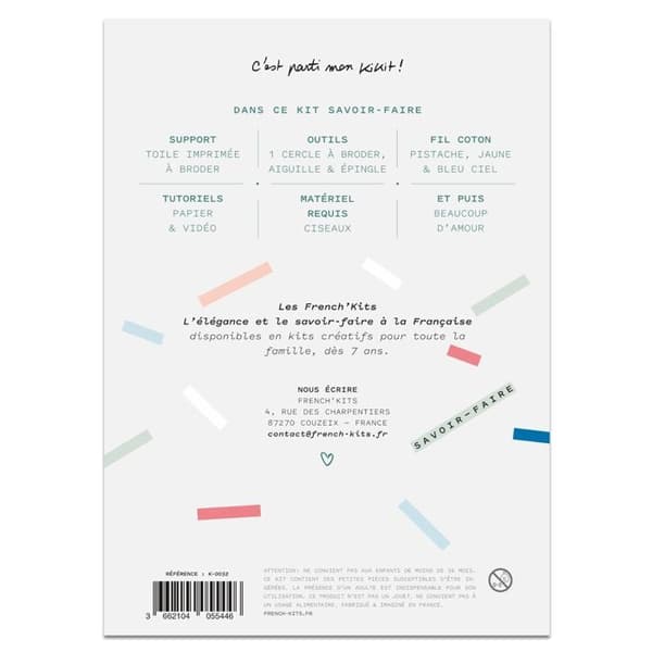 French Kits sömnads- och broderisats - Chain of Hearts - Medium Level - 7 stycken