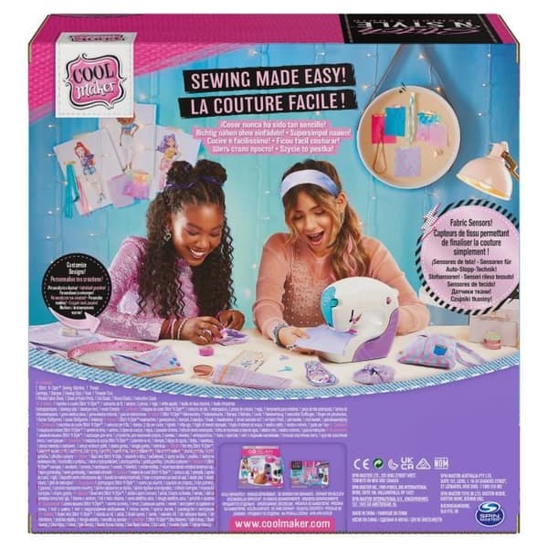 COOL MAKER Stitch 'N Style Fashion Studio Symaskin - Idealisk för nybörjarsömnad - från 8 år och uppåt
