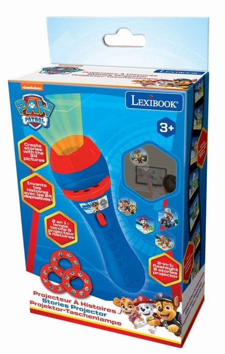 Paw Patrol Story Projektor og Lommelygte - LEXIBOOK - LP PP - 2 i 1 - 24 billeder