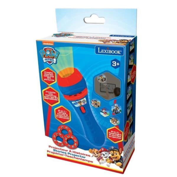 Paw Patrol Story Projektor og Lommelygte - LEXIBOOK - LP PP - 2 i 1 - 24 billeder