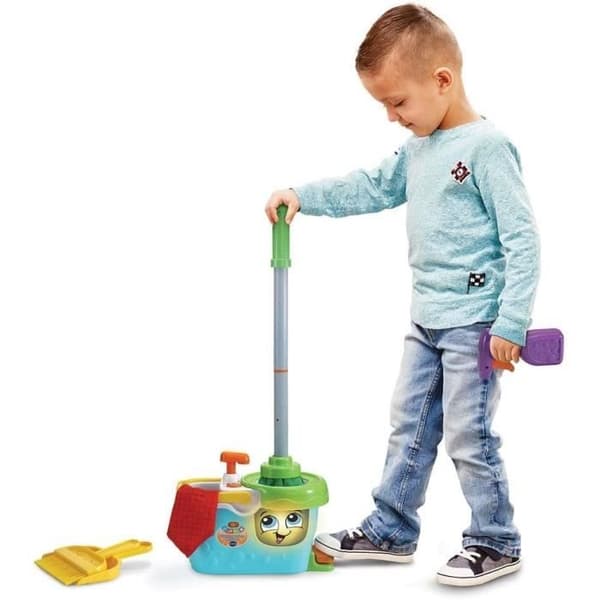 VTECH - 1.2.3 Imitate Me - Little Magi'clean rengøringsvogn - Imitationslegetøj til børn